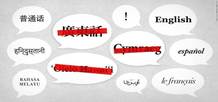 اللغات المهددة بالانقراض