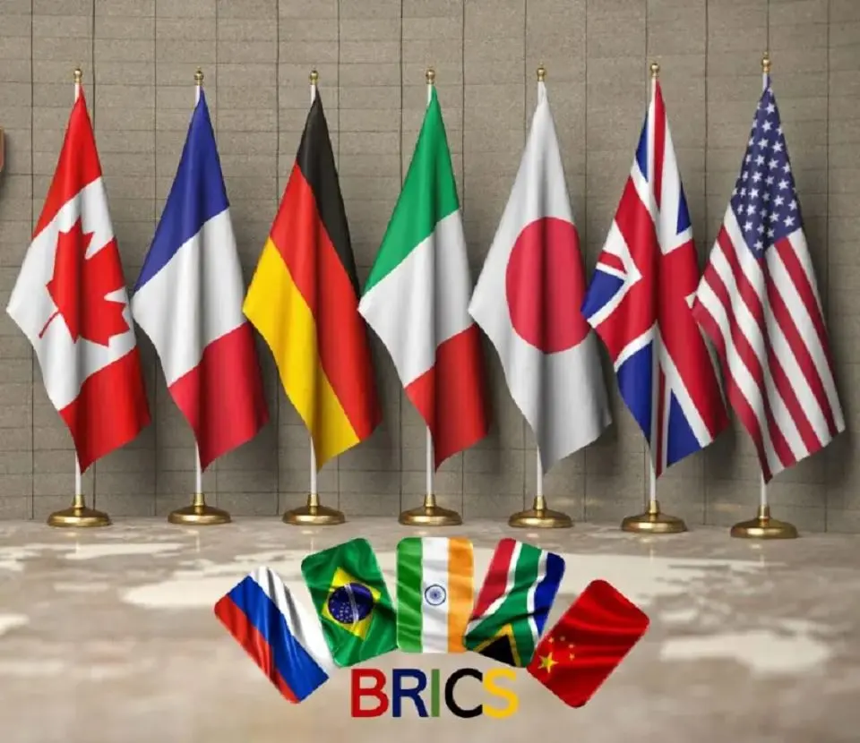 توقعات النمو الاقتصادي لدول مجموعة السبع والبريكس في عام 2024