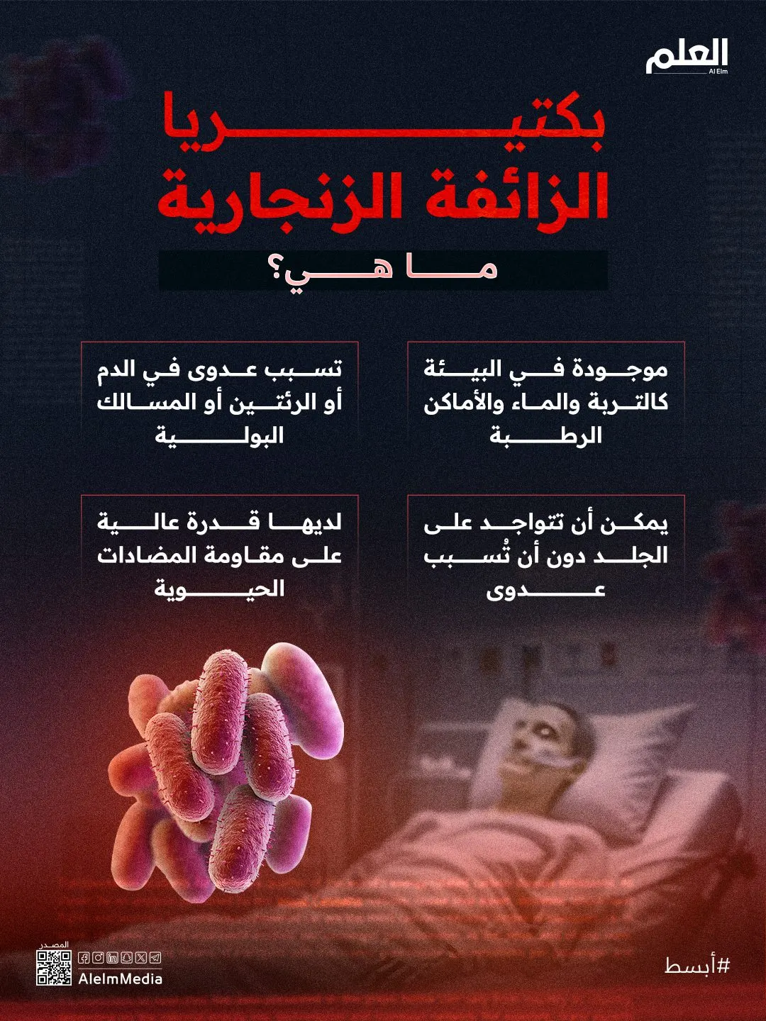 إنفوجرافيك| بعد إثارتها الجدل في لبنان.. ما هي بكتيريا الزائفة الزنجارية؟
