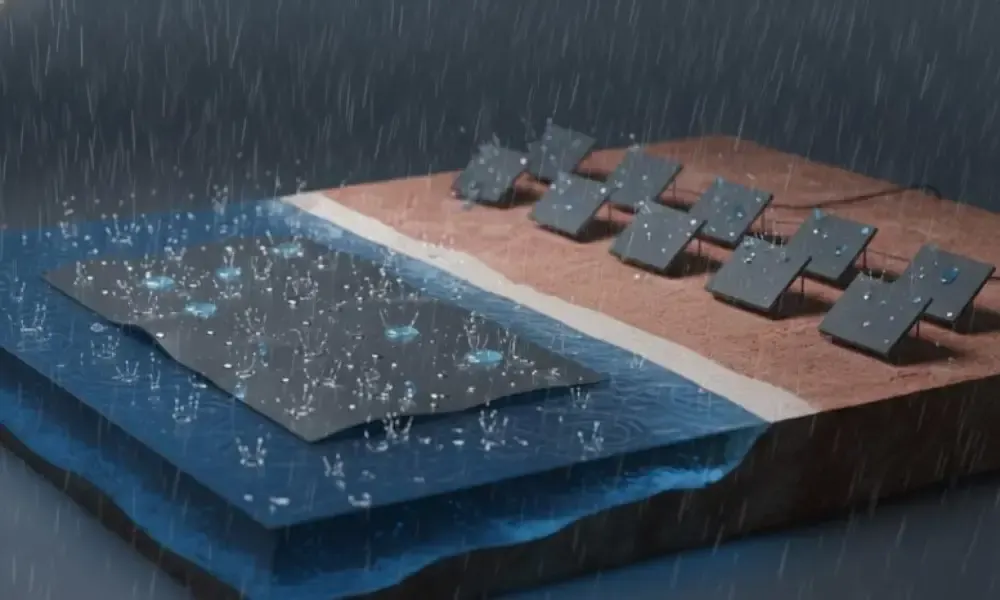 جهاز عائم يحول قطرات المطر إلى كهرباء نظيفة
