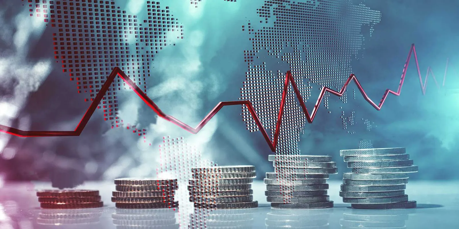 توقعات نمو الناتج المحلي للاقتصادات المتطورة والناشئة خلال عامين
