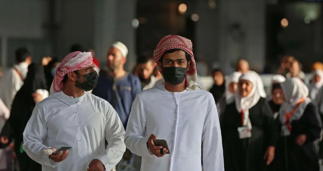التوزيع النسبي للسكان في دول مجلس التعاون الخليجي 2020