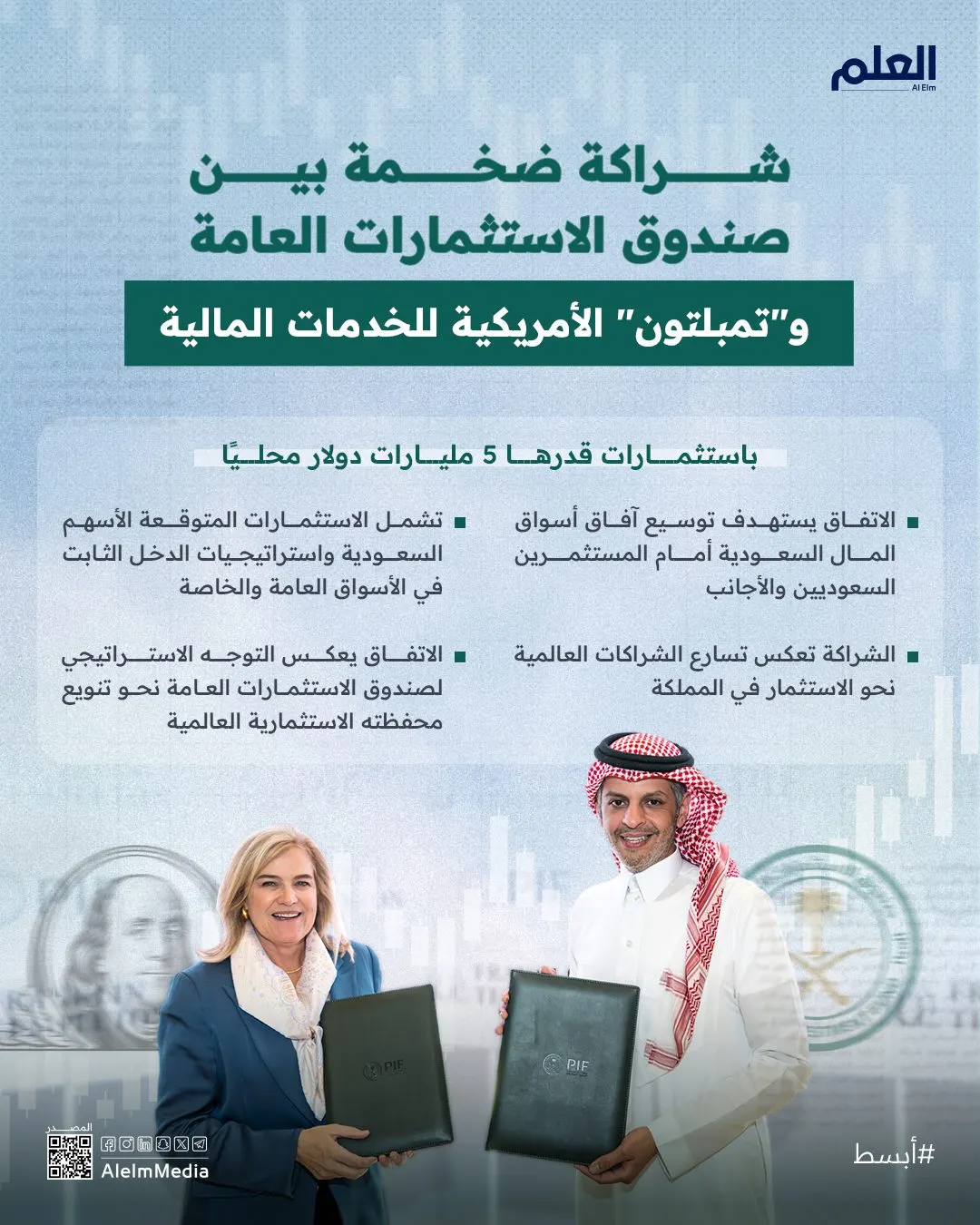 إنفوجرافيك| اتفاق بالمليارات بين "الاستثمارات العامة" و"تمبلتون" الأمريكية