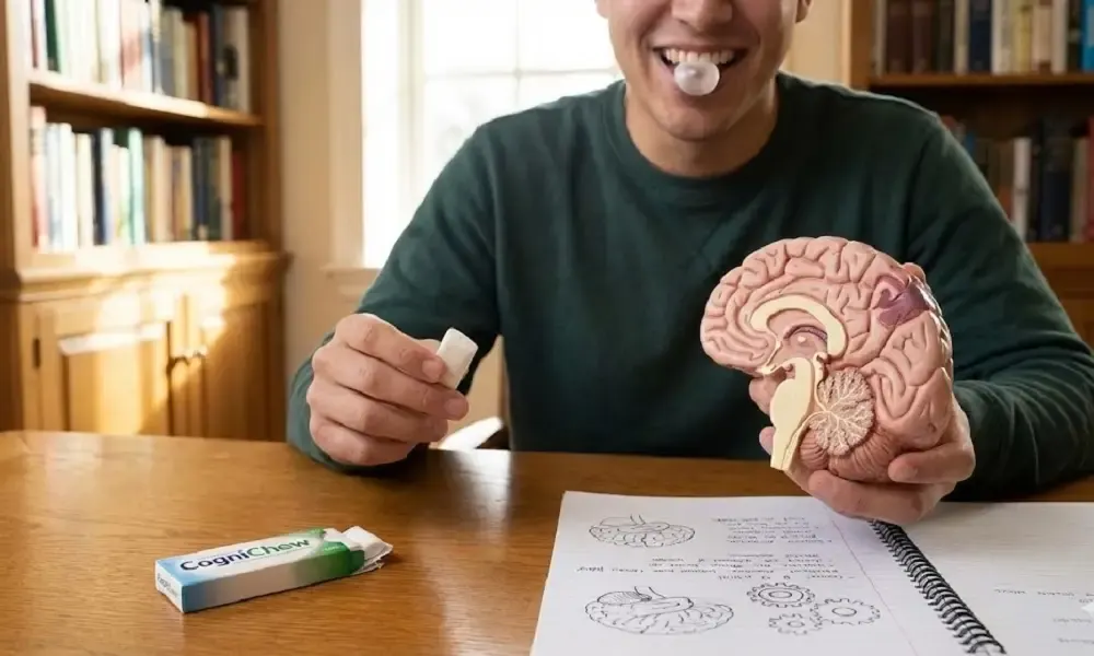العلكة وتأثيرها الغامض على الدماغ