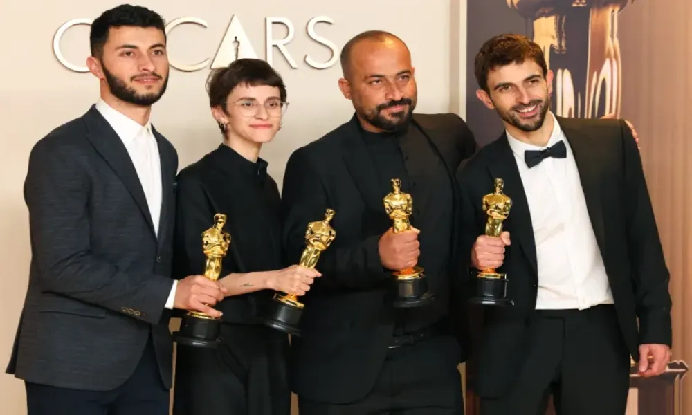 "لا أرض أخرى".. وثاثقي فلسطيني يفوز بجائزة الأوسكار