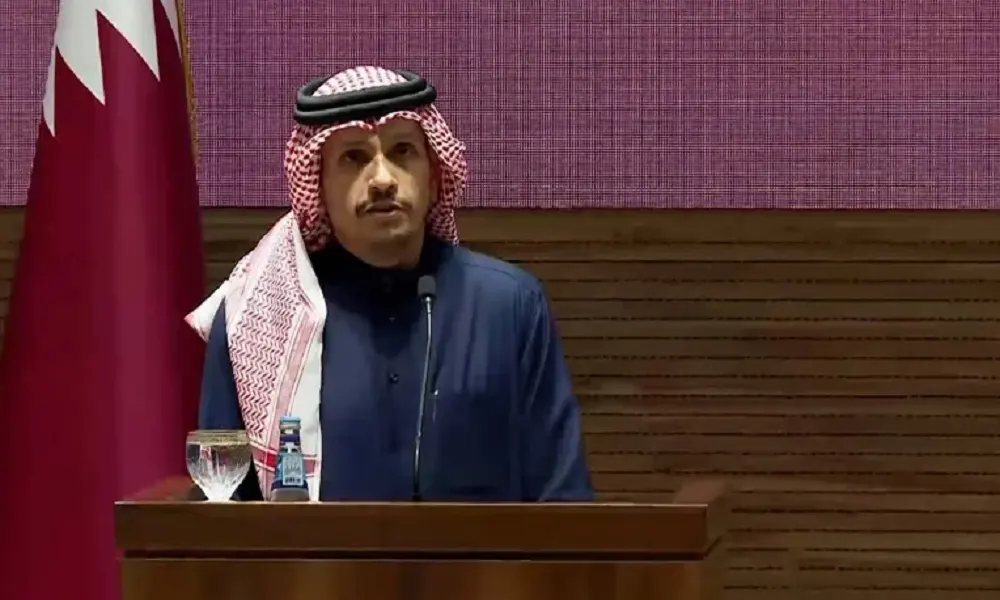 رئيس وزراء قطر يعلن تفاصيل إتفاق وقف إطلاق النار في غزة