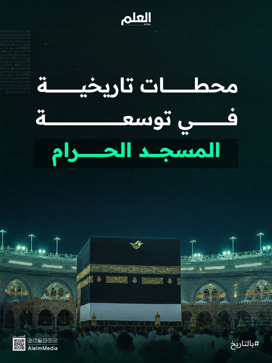 محطات تاريخية في توسعة المسجد الحرام