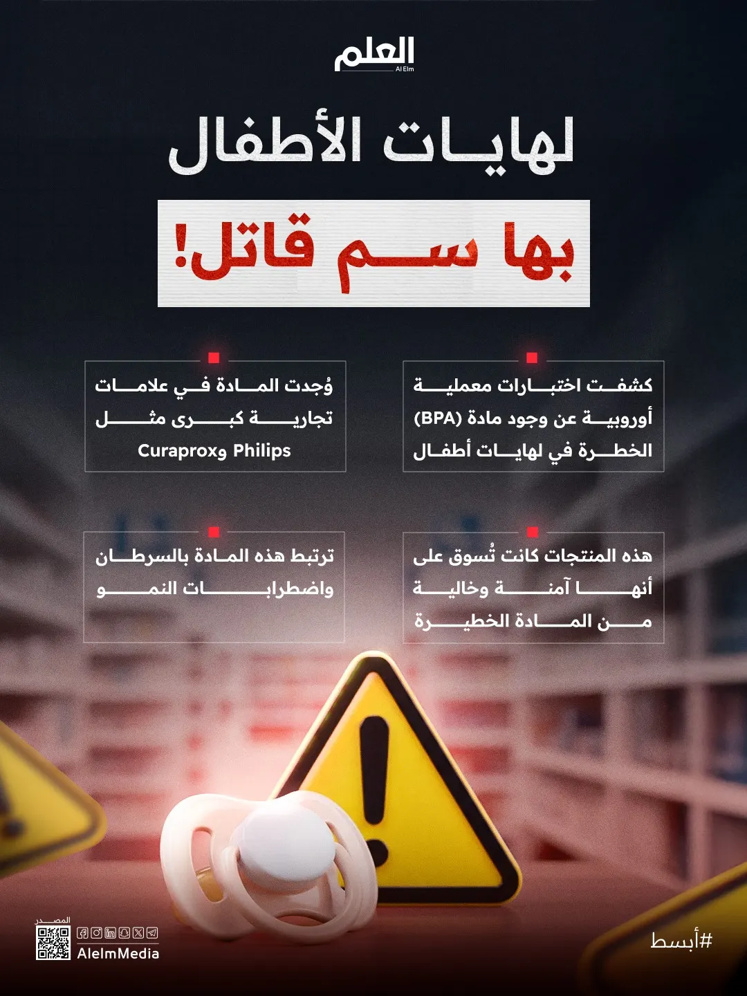 إنفوجرافيك| تحذير.. مواد مسرطنة في أشهر لهايات الأطفال