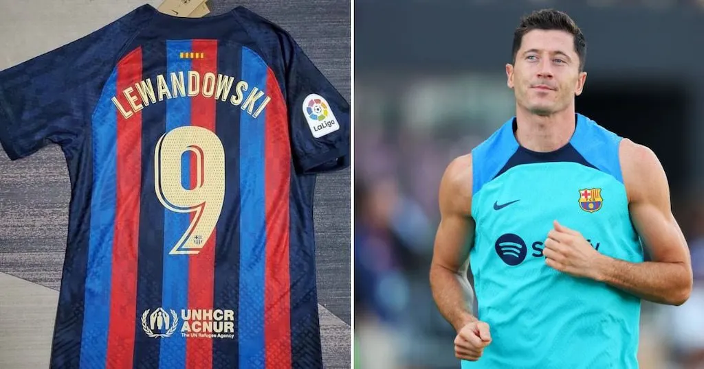 فيديو.. لماذا أوقف برشلونة بيع قمصان ليفاندوفسكي؟