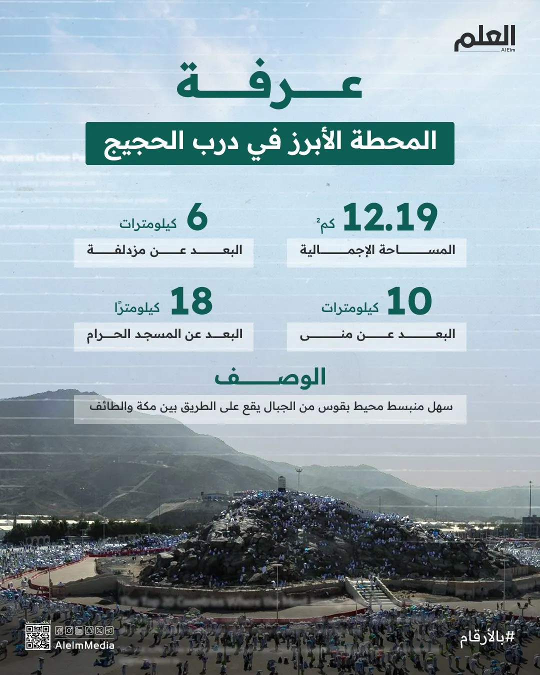 إنفوجرافيك| عرفة.. ركن الحج الأعظم في أرقام