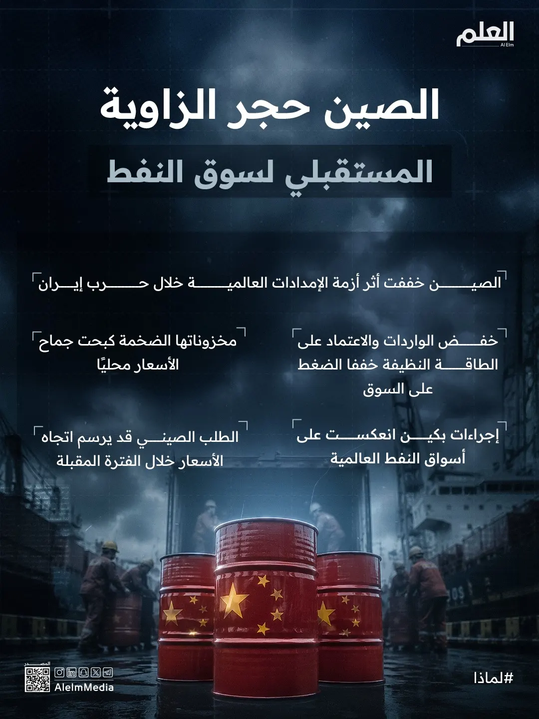 إنفوجرافيك| الصين.. حجر الزاوية المستقبلي لسوق النفط