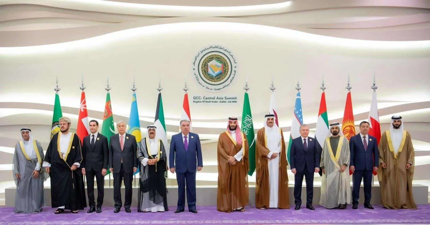 كلمة ولي العهد بمؤتمر القمة الخليجية مع دول آسيا الوسطى
