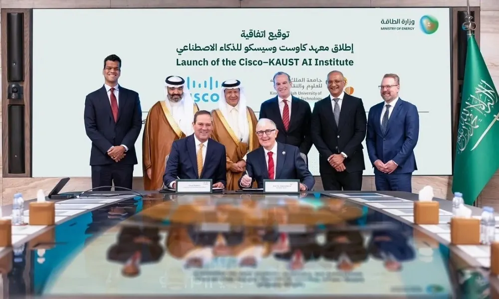 كاوست و"سيسكو" تطلقان معهدًا رائدًا للذكاء الاصطناعي في السعودية