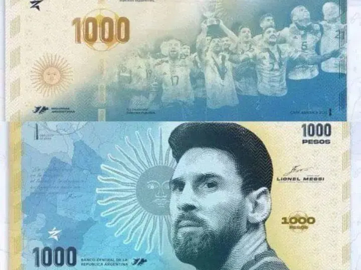 هل أصدرت الأرجنتين عملة عليها صورة ليونيل ميسي؟