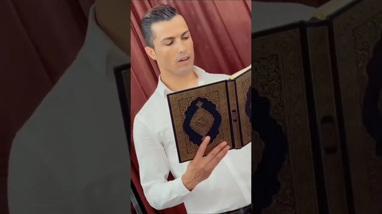 حقيقة الفيديو المتداول لقراءة كريستيانو رونالدو القرآن الكريم