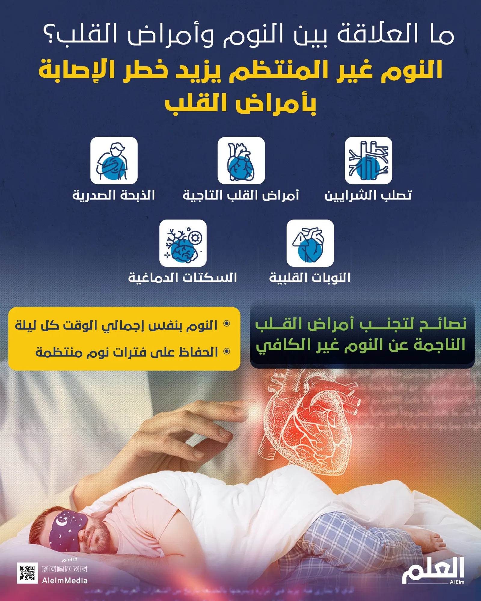 ما العلاقة بين النوم وأمراض القلب؟