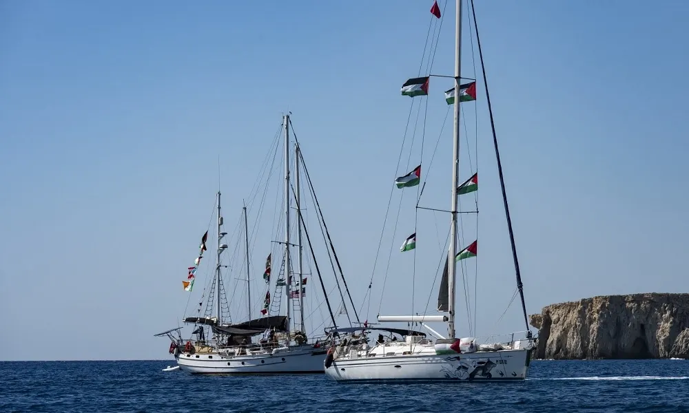 إسرائيل تعترض آخر سفينة في أسطول الحرية