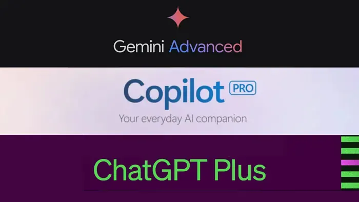 ما هو الفرق بين "ChatGPT" و"Copilot" و"Gemini"؟ وأيهم الأفضل؟