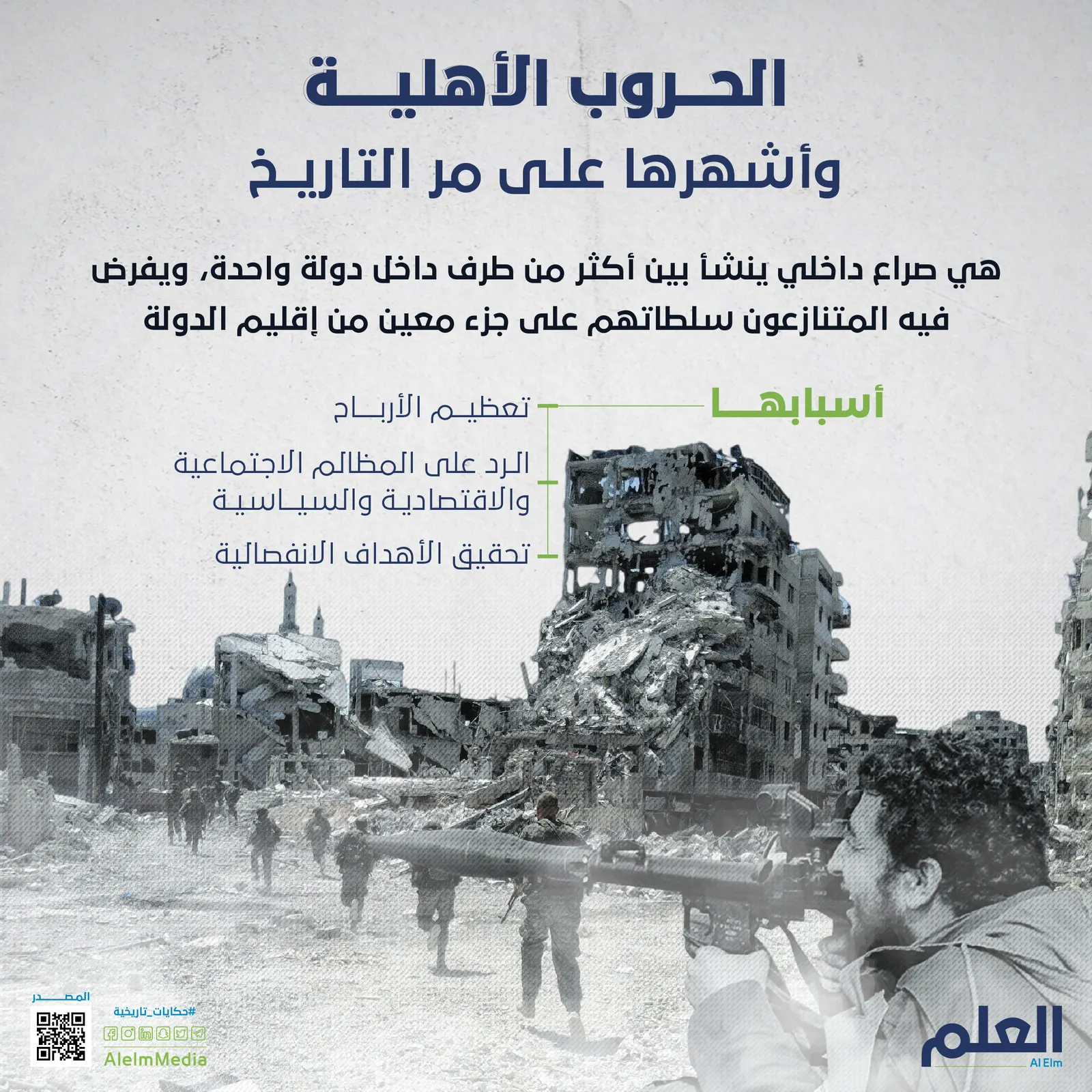 أشهر الحروب الأهلية على مر التاريخ