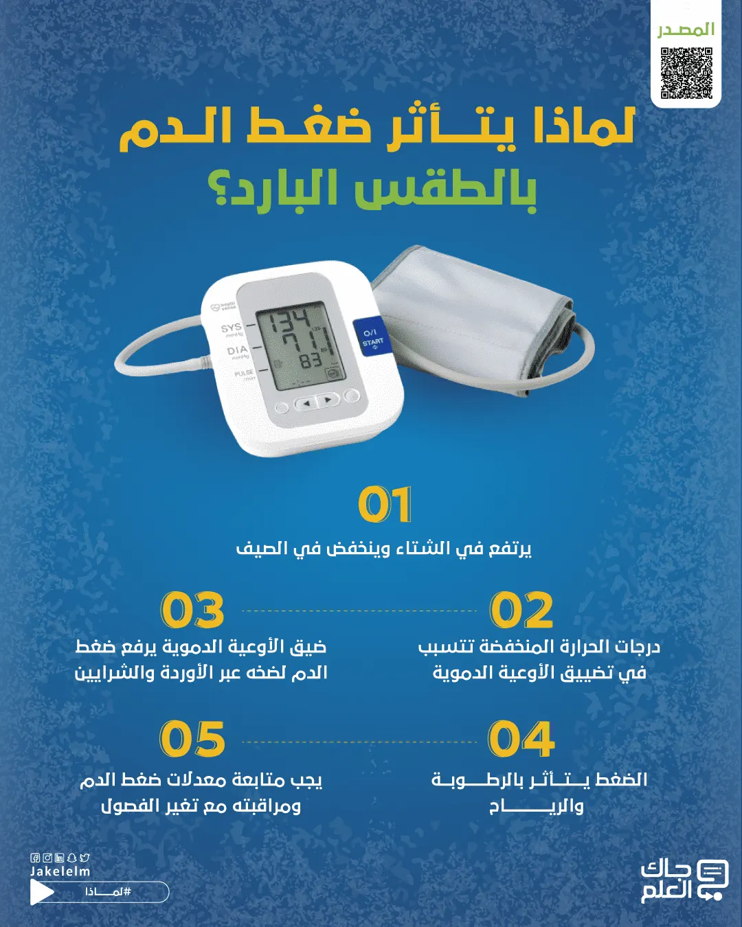 لماذا يتأثر ضغط الدم بالطقس البارد؟