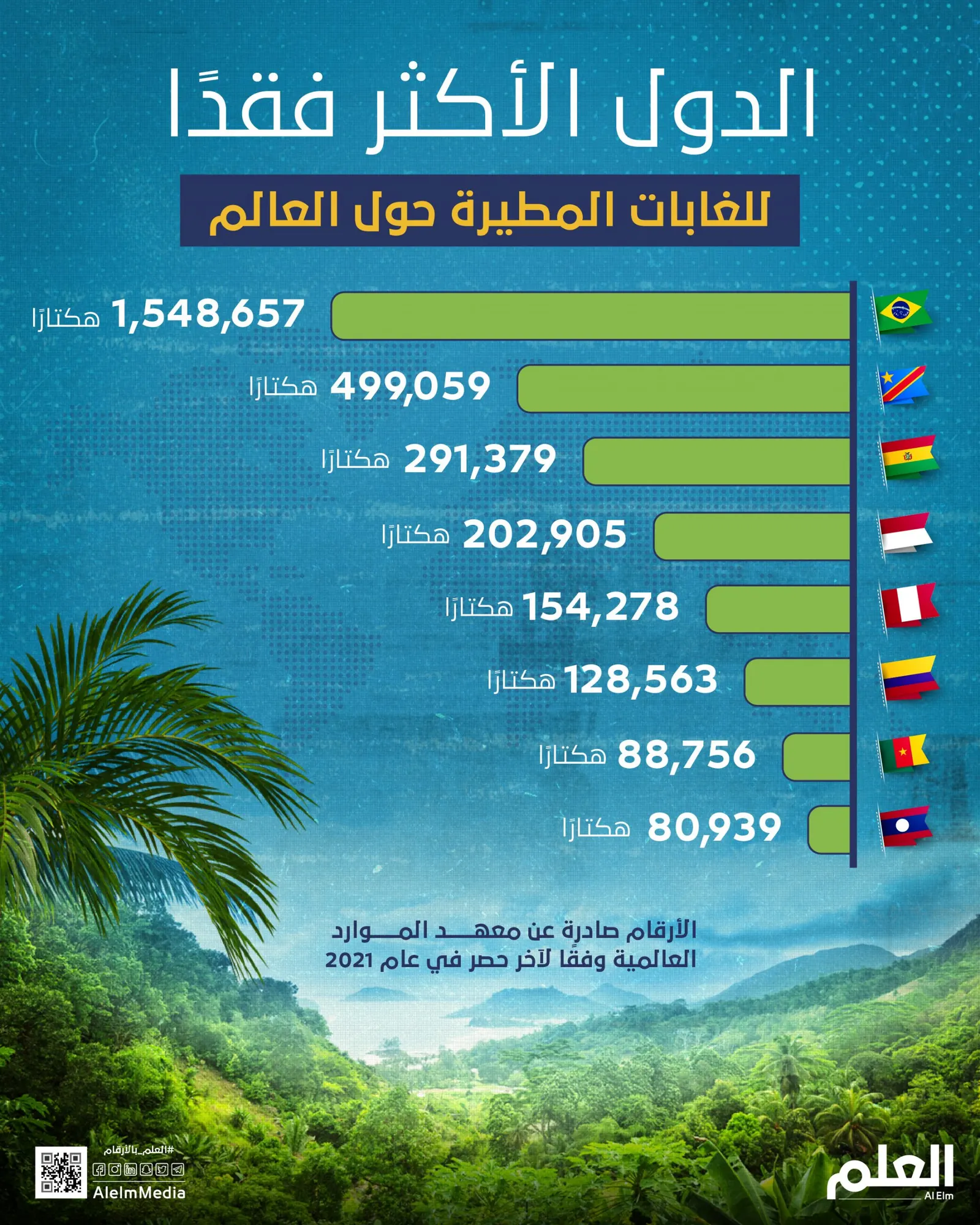 الدول الأكثر فقدًا للغابات المطيرة حول العالم
