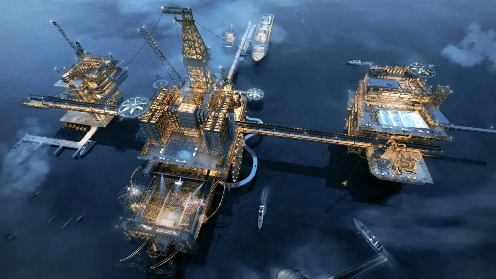 الأول من نوعه في العالم.. إطلاق المخطط العام لمشروع "THE RIG"