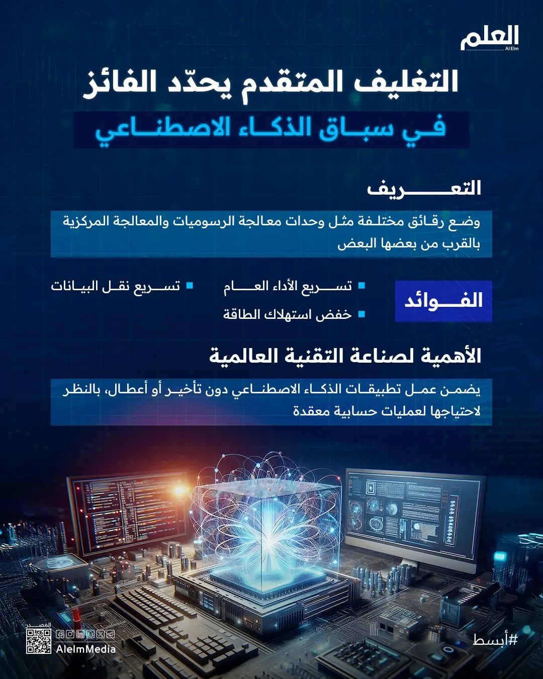 إنفوجرافيك| التغليف المتقدم يحدّد الفائز في سباق الذكاء الاصطناعي
