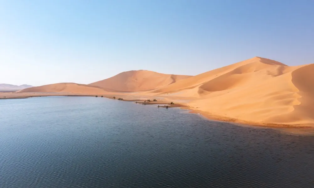 بحيرة "أم الحيش".. "جوهرة" مخفية في قلب الربع الخالي