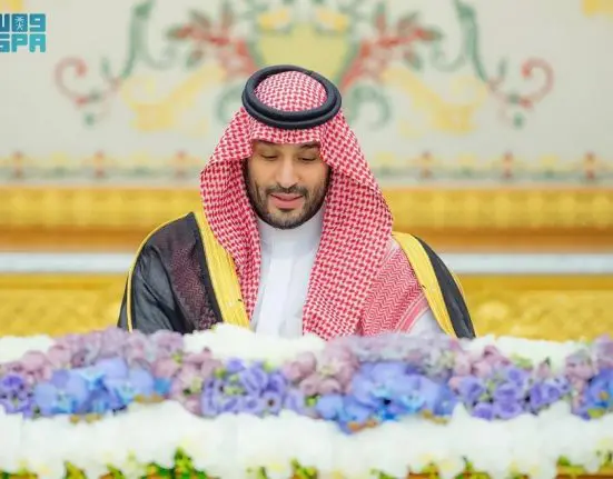 رأس الأمير محمد بن سلمان بن عبدالعزيز آل سعود ولي العهد رئيس مجلس الوزراء، اليوم الثلاثاء الجلسة التي عقدها مجلس الوزراء، في الرياض