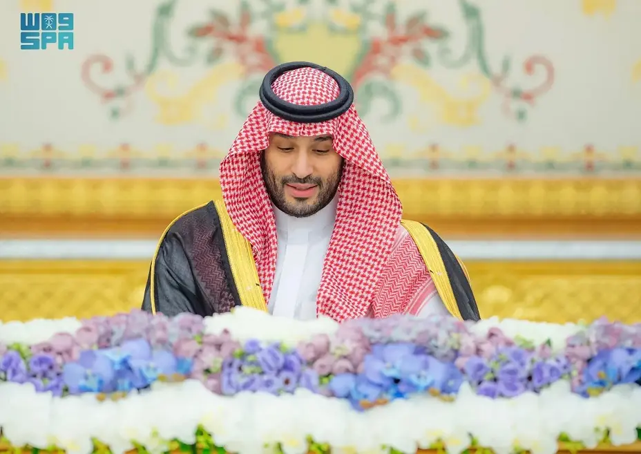 رأس الأمير محمد بن سلمان بن عبدالعزيز آل سعود ولي العهد رئيس مجلس الوزراء، اليوم الثلاثاء الجلسة التي عقدها مجلس الوزراء، في الرياض