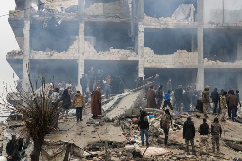 آثار الزلزال المُدمر في سوريا
