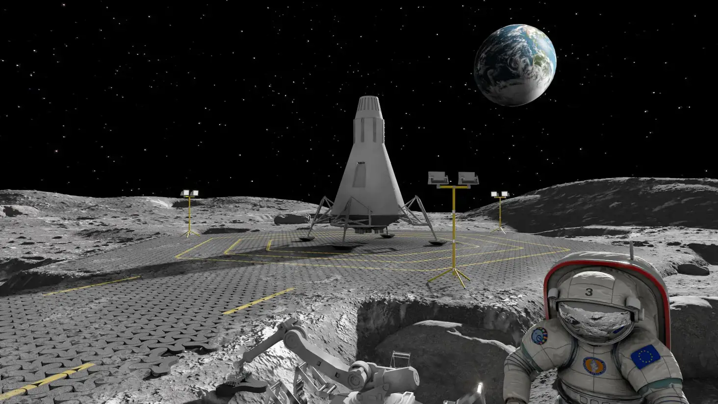 Paving the Way: Creating Roads and Landing Pads on the Moon Using Laser ...