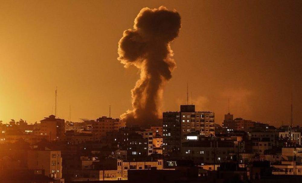 المتفجرات على غزة