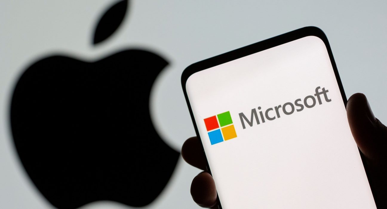 القيمة السوقية لـ apple وmicrosoft